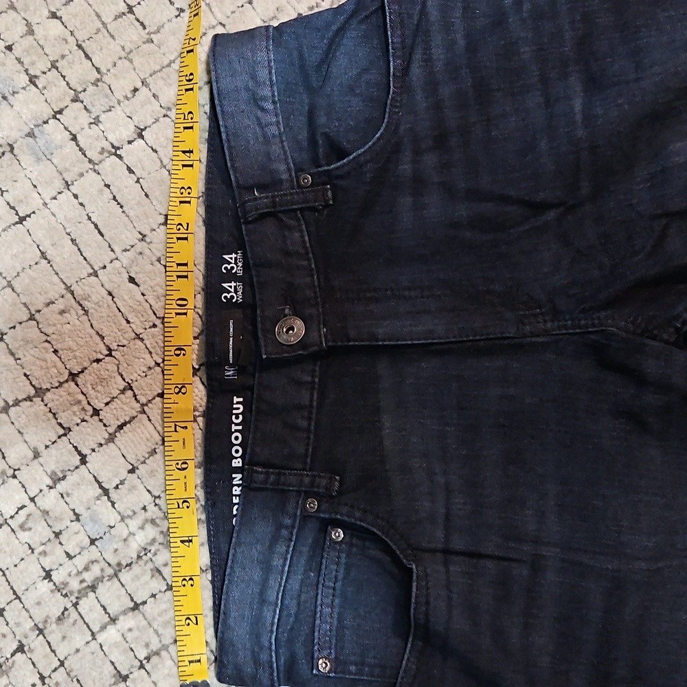 INC International Concepts Men's Bootcut Jeans - Dark Blue - Picture 7 of 9